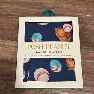 Posh Peanut Swaddle and Beanie Set